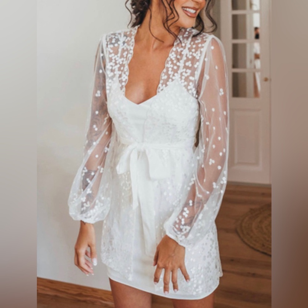 Lace Bridal Robe including Slip